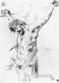 Christ on the Cross sketch 2 Romantic Eugene Delacroix